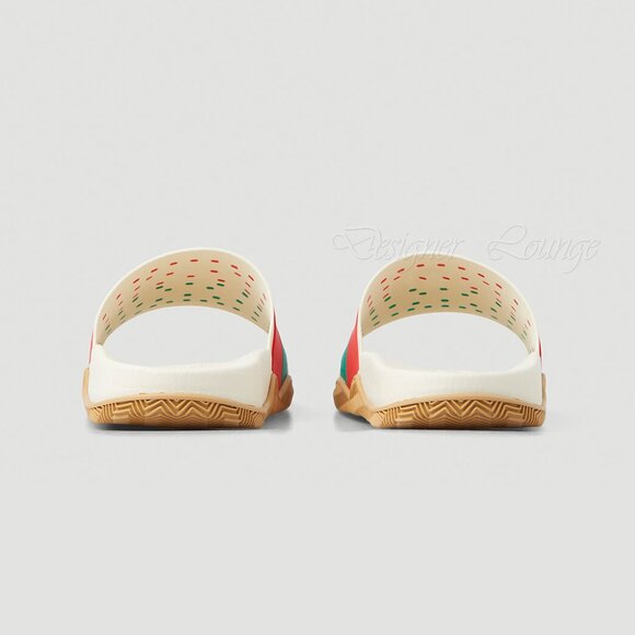 NEW GUCCI Women's Agrado Interlocking G Logo Cream Rubber Slides EU 40 US 10 - Picture 11 of 16